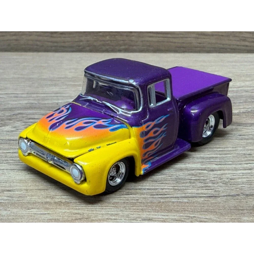 Hot Wheels Collectibles 1999 Black Box 1956 Ford F-100 Pickup Purple w/Flames
